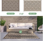 GENIMO Outdoor Rug, Waterproof Plastic Rugs - Image 3