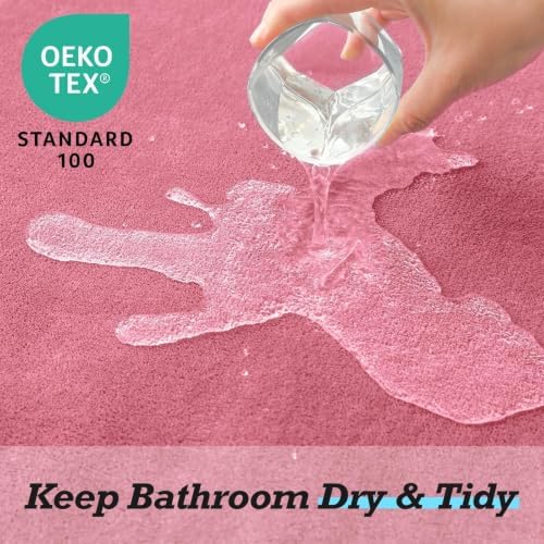 HUXMEYSON Bathroom Rugs Sets 3 Piece, Non-Slip & Quick Dry Bath Mat Set - Image 4