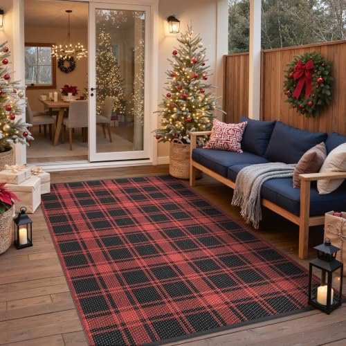GENIMO Outdoor Rug, Waterproof Plastic Rugs - Image 6