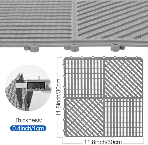 ToLanbbt Modular Interlocking Cushion 12P 11.8" x 11.8" Interlocking Rubber - Image 2
