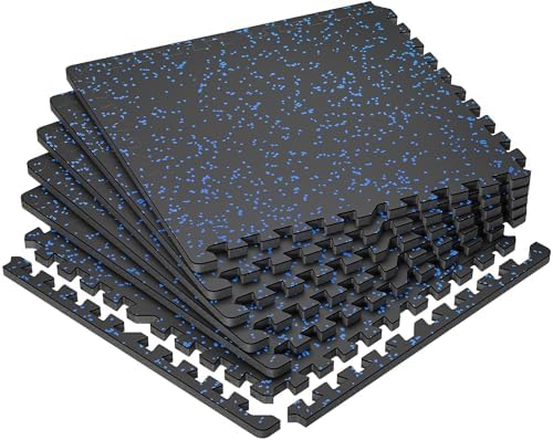 SUPERJARE 0.79'' Extra-Thick 6 Pcs 24 Sq Ft Exercise Equipment Mats by SUPERJARE