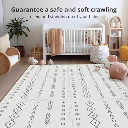 Baby Foam Play Mat, PIGLOG 72x48 Baby Crawling Mat, Floor Mats - Image 6