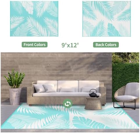 GENIMO Outdoor Rug, Waterproof Plastic Rugs - Image 2