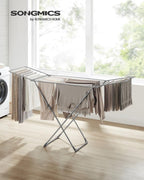 SONGMICS Clothes Drying Rack, Heavy Duty, 2 Gullwings - Image 2