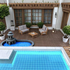 44-Pack Interlocking PP Deck Tiles, All-Weather Anti-Slip Patio Tiles - Image 4
