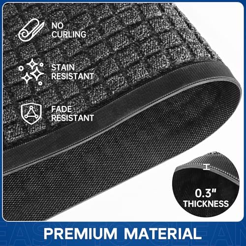 Durable Front Door Mat, Non-Slip Rubber Backing, Stain and Fade Resistant - Image 4
