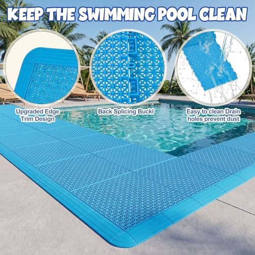 Interlocking Pool Tile 16 Pcs Floor Mat - Image 5