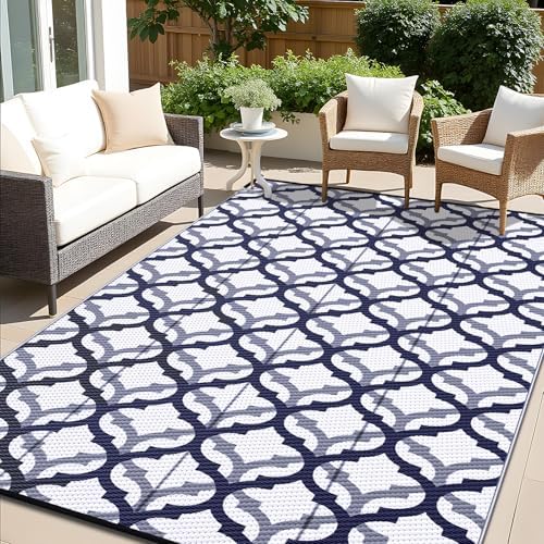 OLANLY Outdoor Rug 6x9 ft Waterproof Reversible Braided Mat by OLANLY