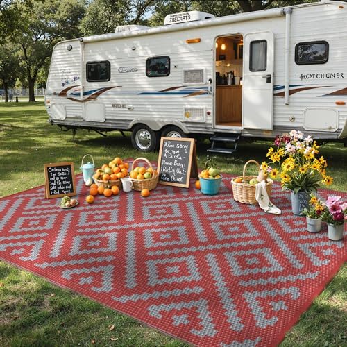 GENIMO Outdoor Rug, Waterproof Plastic Rugs - Image 4