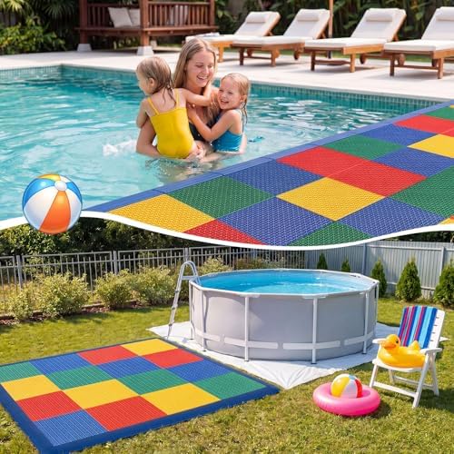 Interlocking Pool Tile 16 Pcs Floor Mat - Image 4