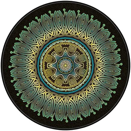 Chair Mat for Hardwood Floor Anti-Slip Floor Protector Round Gaming Computer by GZQIAWY