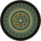 Chair Mat for Hardwood Floor Anti-Slip Floor Protector Round Gaming Computer by GZQIAWY