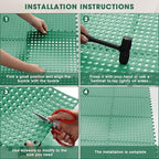 Drydiet 12 Pack Drainage Tiles Modular Interlocking Floor Tiles - Image 4
