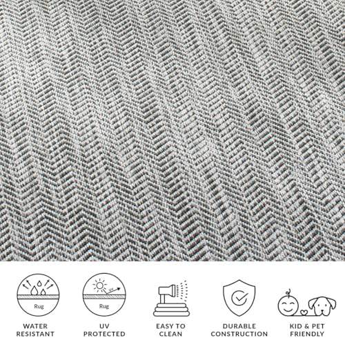 SAFAVIEH Courtyard Outdoor Square Rug 7'10" - Image 7
