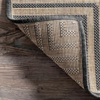 nuLOOM Asha Dark Grey Bordered Indoor/Outdoor Area Rug - Image 6