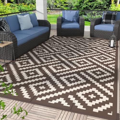 GENIMO Outdoor Rug, Waterproof Plastic Rugs by GENIMO