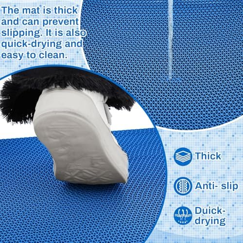 Tinideya 1.3x16.4 ft Non‑Slip Pool Drainage Floor Mat, Commercial & Indoor Wet - Image 4