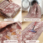 2x3 Door Mat Washable Boho Non Slip Small Throw Rugs - Image 4