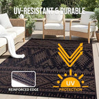 OLANLY Outdoor Rug 6x9 ft Waterproof Reversible Boho Mat - Image 4