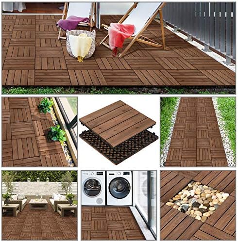 Yaheetech 110PCS Interlocking Deck Tiles Outdoor Patio Floor - Image 5