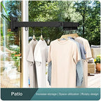 LIENAHU Clothes Drying Rack, Laundry Drying Rack, Clothes Rack Wall Mount - Image 6