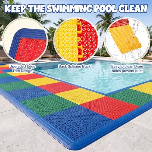 Interlocking Pool Tile 16 Pcs Floor Mat - Image 5