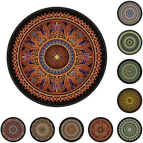 Chair Mat for Hardwood Floor Anti-Slip Floor Protector Round Gaming Computer by GZQIAWY