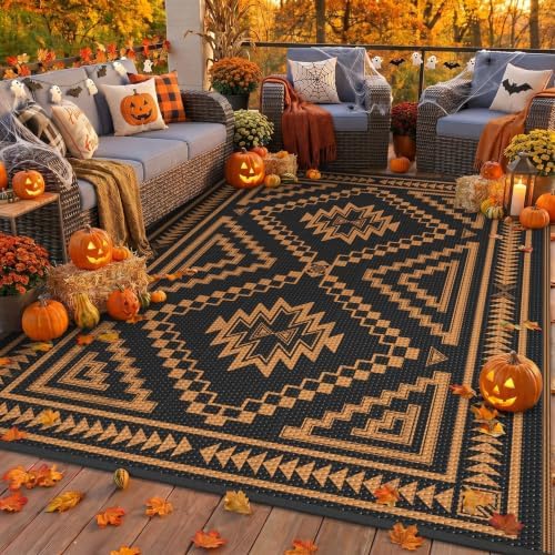 GENIMO Fall Decor Outdoor Rug, Plastic Rugs by GENIMO