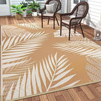 GENIMO Outdoor Rug, Waterproof Plastic Rugs 10'x14' by GENIMO
