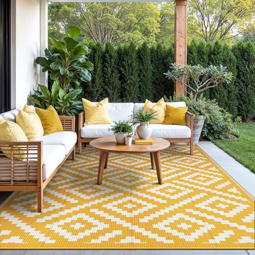 GENIMO Outdoor Rug, Waterproof Plastic Rugs - Image 2