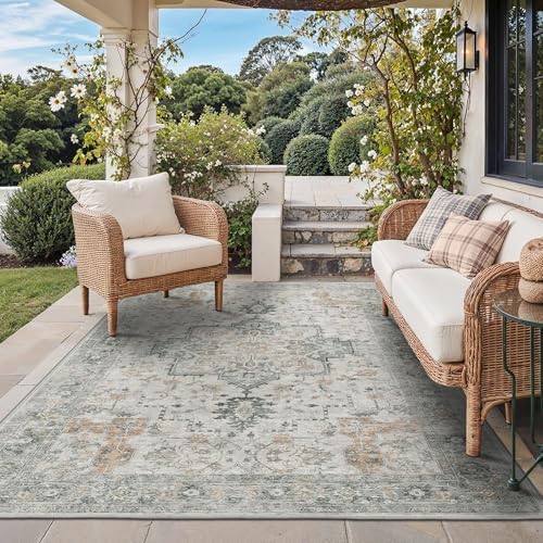 GENIMO Indoor Outdoor Rug, Washable by GENIMO