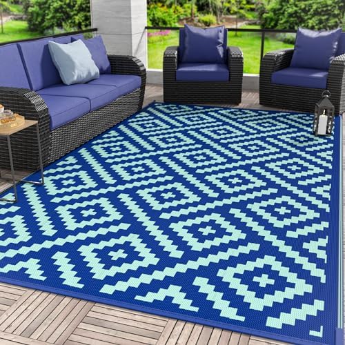GENIMO Outdoor Rug, Waterproof Plastic Rugs by GENIMO