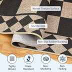 GarveeHome Easy Jute Rug 10x13 Washable Rugs - Image 3