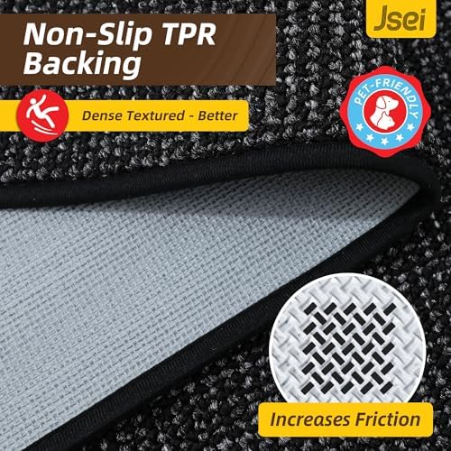 JSEI Dirt Trapper Door Mat 36" x 60", Non-Slip Washable Doormats - Image 5