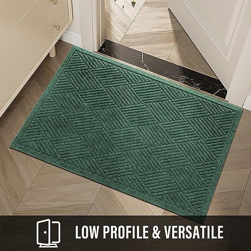 HIYARD Sturdy Front Door Mat, Absorbent Muddy Dirt Resist Welcome Door Mats - Image 6