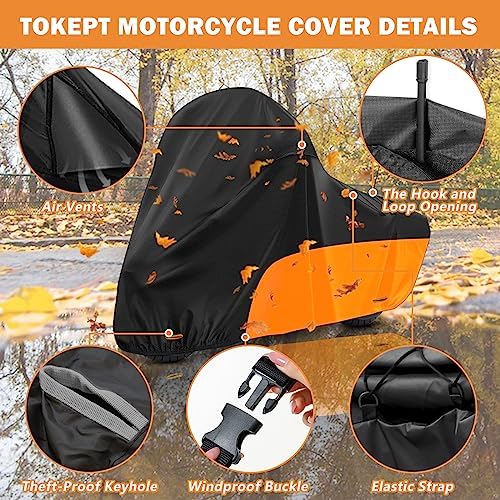 Motorcycle Cover Heavy Duty for Touring Side Box Models - Image 3