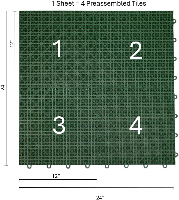 SnapLock DuraGrid 12"x12" Interlocking Deck Tiles, 40 Pack - Image 2