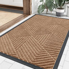 Smiry Front Door Mat Outside Entrance, Low Profile Rubber Doormat by Smiry
