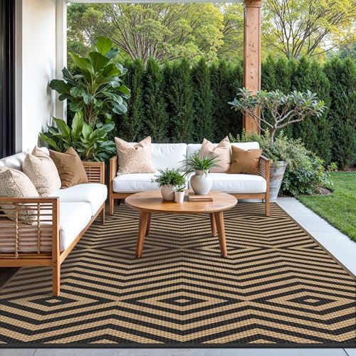 GENIMO Outdoor Rug, Waterproof Plastic Rugs - Image 3