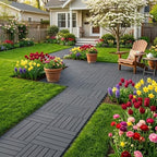 44 Pack 12x12 Inch Interlocking Deck Tiles – Easy Snap-Together Flooring by USGOLDTIME