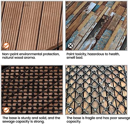 Yaheetech 27PCS Interlocking Deck Tiles Outdoor Patio Flooring - Image 4
