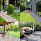 DIY Stone Tile Deck Tile, Durable Patio Garden Interlocking Decking12 6PCS - Image 5