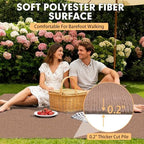 Grefinity Marine Carpet, 6 FT x 14 FT Light Brown Indoor Outdoor Carpet - Image 4