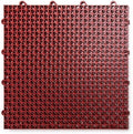 SnapLock DuraGrid 12"x12" Interlocking Deck Tiles, 40 Pack, Brick Red by BigFloors