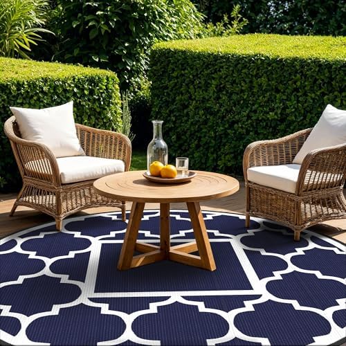 GENIMO Outdoor Rug, Waterproof Plastic Rugs - Image 2