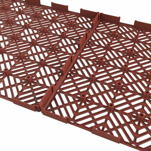Pure Garden 12-Pack Polypropylene Interlocking Patio Deck Tiles - Image 4