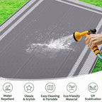 HappyTrends Outdoor Rug Portable Plastic Straw Camping Rugs - Image 5