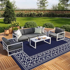 GENIMO Outdoor Rug, Waterproof Plastic Rugs 10'x14' by GENIMO