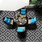 SAND MINE Waterproof Outdoor Rug 6x9 ft, Plastic Reversible Rug, Modern Area Rug - Image 6
