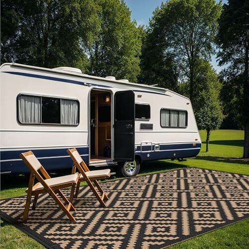 GENIMO Outdoor Rug, Waterproof Plastic Rugs 8'x16' - Image 4